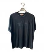 STONE ISLAND×SUPREMEストーンアイランド×シュプリーム）の古着「22AW EMBROIDERED LOGO S/S Top」｜ブラック