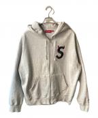 SUPREMEシュプリーム）の古着「26SS Devil S Logo Zip Hooded  Sweatshirt」｜グレー