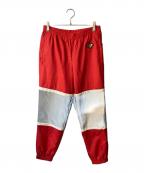BURBERRYバーバリー）の古着「Logo Graphic Striped Nylon Trackpants」｜レッド