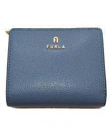 FURLA（フルラ）の古着「二つ折り財布 CAMELIA S カメリア」｜スカイブルー