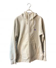 Champion REVERSE WEAVE（チャンピオン リバース ウィーブ）の古着「ジップパーカー」｜グレー