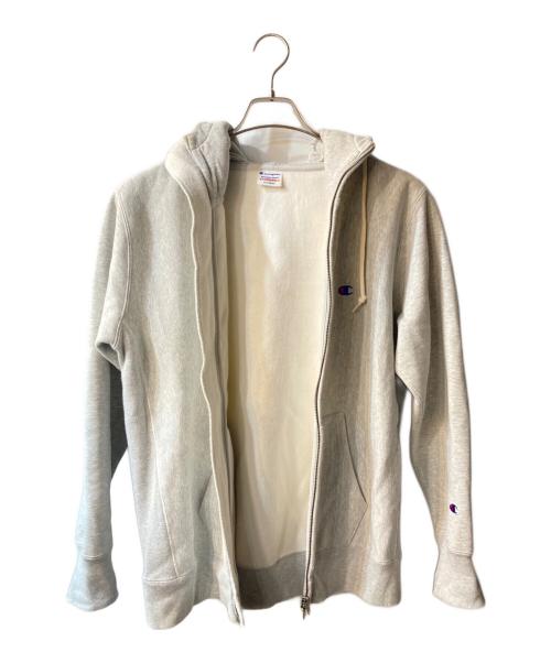 Champion REVERSE WEAVE（チャンピオン リバース ウィーブ）Champion REVERSE WEAVE (チャンピオン リバース ウィーブ) ジップパーカー グレー サイズ:XLの古着・服飾アイテム