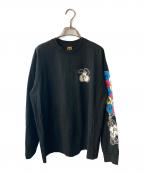 HUMAN MADEヒューマンメイド）の古着「VERDY VICK LONG SLEEVE TEE」｜ブラック