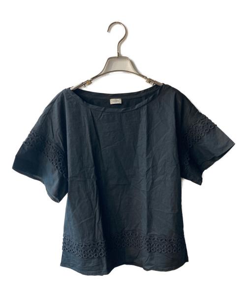 MARELLA（マレーラ）MARELLA (マレーラ) カットワークブラウス ブラック サイズ:Sの古着・服飾アイテム