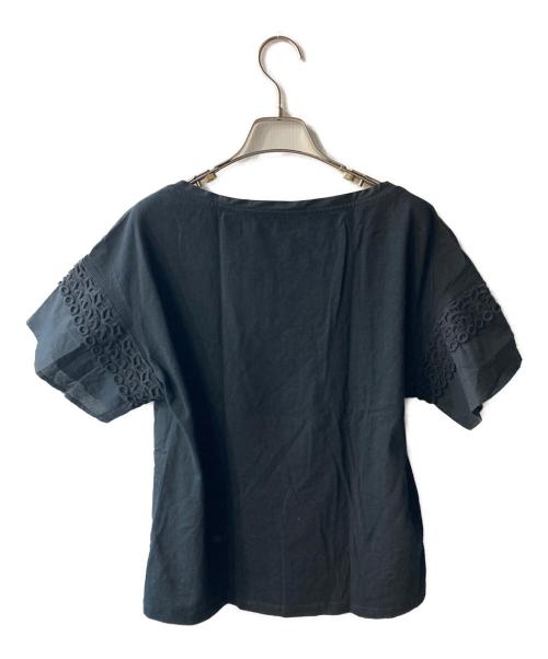 MARELLA（マレーラ）MARELLA (マレーラ) カットワークブラウス ブラック サイズ:Sの古着・服飾アイテム