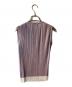 BOSS HUGO BOSS (ボス ヒューゴボス) ノースリーブプリーツブラウス パープル サイズ:ＸＳ：5000円