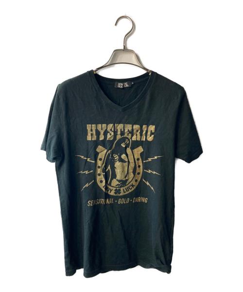 Hysteric Glamour（ヒステリックグラマー）Hysteric Glamour (ヒステリックグラマー) プリントTシャツ ブラック サイズ:Sの古着・服飾アイテム