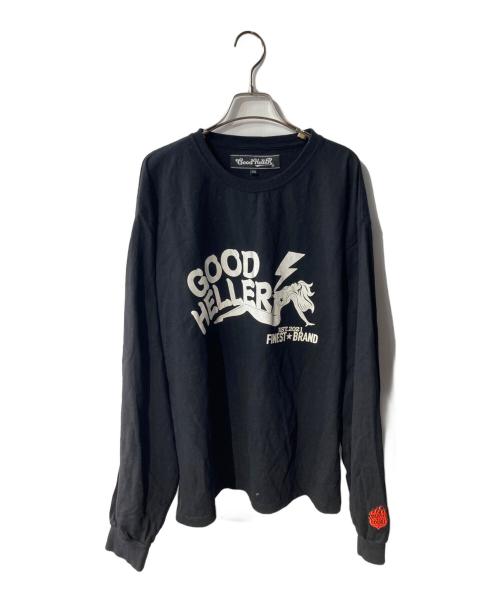 good heller（グッドヘラー）GOOD HELLER (グッドヘラー) ロゴカットソー ブラック サイズ:XXLの古着・服飾アイテム