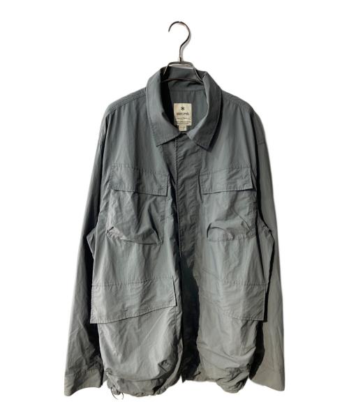 Snow peak（スノーピーク）snow peak (スノーピーク) URBAN RESEARCH DOORS (アーバンリサーチドアーズ) 別注Nylon Tussah Blouson グレー サイズ:XLの古着・服飾アイテム