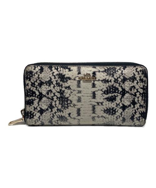 COACH（コーチ）COACH (コーチ) ロングウォレット グレーの古着・服飾アイテム