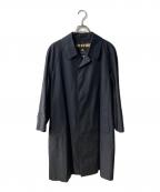 BURBERRY BLACK LABELバーバリーブラックレーベル）の古着「ステンカラーコート」｜ネイビー