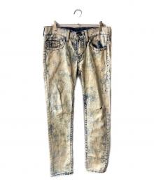 TRUE RELIGION（トゥルー レリジョン）の古着「ブリーチ加工デニムパンツ」｜インディゴ
