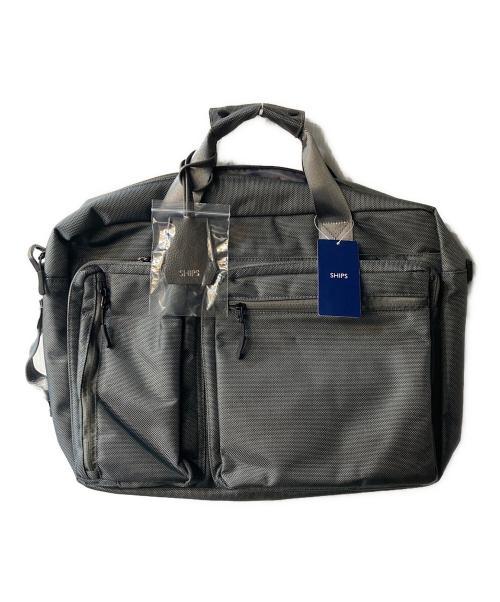 SHIPS（シップス）SHIPS (シップス) 3WAY ビズ ワイド ブリーフ バッグ グレー 未使用品の古着・服飾アイテム