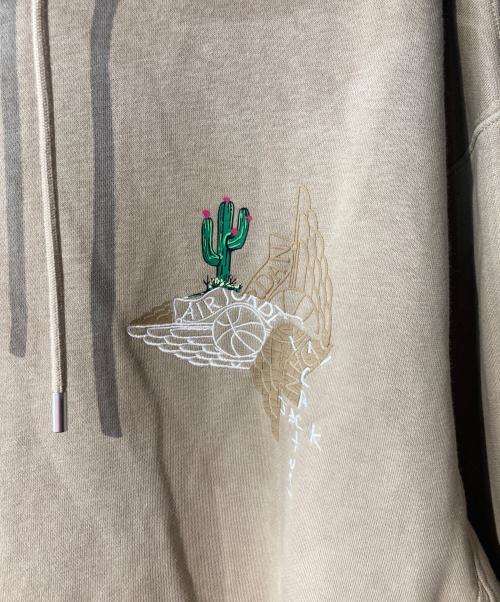 JORDAN（ジョーダン）JORDAN (ジョーダン) CACTUS JACK (カクタス・ジャック) プルオーバーパーカー ベージュ サイズ:XLの古着・服飾アイテム