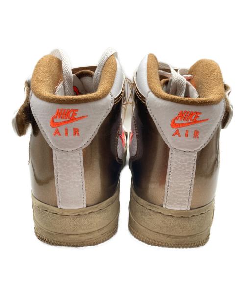 NIKE（ナイキ）NIKE (ナイキ) Air Force 1 Mid QS ミッドカットスニーカー ホワイト×ベージュ サイズ:26cmの古着・服飾アイテム