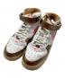 NIKE（ナイキ）の古着「Air Force 1 Mid QS ミッドカットスニーカー」｜ホワイト×ベージュ