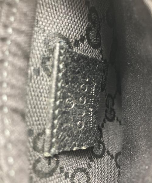 GUCCI（グッチ）GUCCI (グッチ) GGキャンバスウエストポーチ ブラックの古着・服飾アイテム
