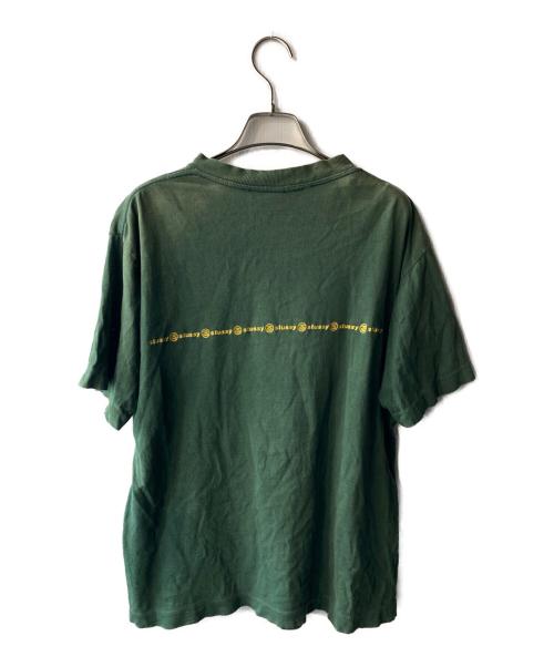 stussy（ステューシー）stussy (ステューシー) old STUSSY ロゴTシャツ グリーン サイズ:Ｍの古着・服飾アイテム