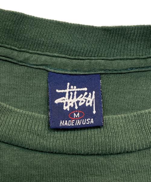 stussy（ステューシー）stussy (ステューシー) old STUSSY ロゴTシャツ グリーン サイズ:Ｍの古着・服飾アイテム