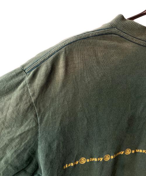 stussy（ステューシー）stussy (ステューシー) old STUSSY ロゴTシャツ グリーン サイズ:Ｍの古着・服飾アイテム
