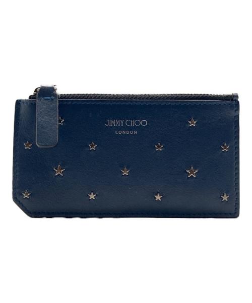 JIMMY CHOO（ジミーチュウ）JIMMY CHOO (ジミーチュウ) レザーフラグメントケース ネイビーの古着・服飾アイテム