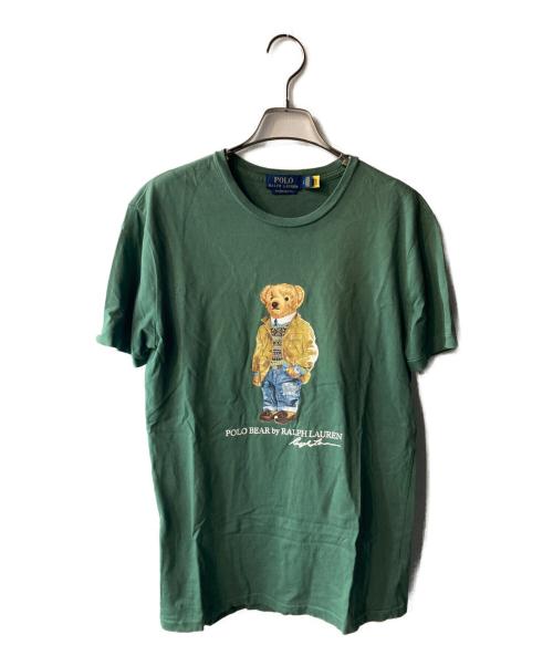 POLO RALPH LAUREN（ポロ・ラルフローレン）POLO RALPH LAUREN (ポロ・ラルフローレン) ポロベアプリントTシャツ グリーン サイズ:Sの古着・服飾アイテム