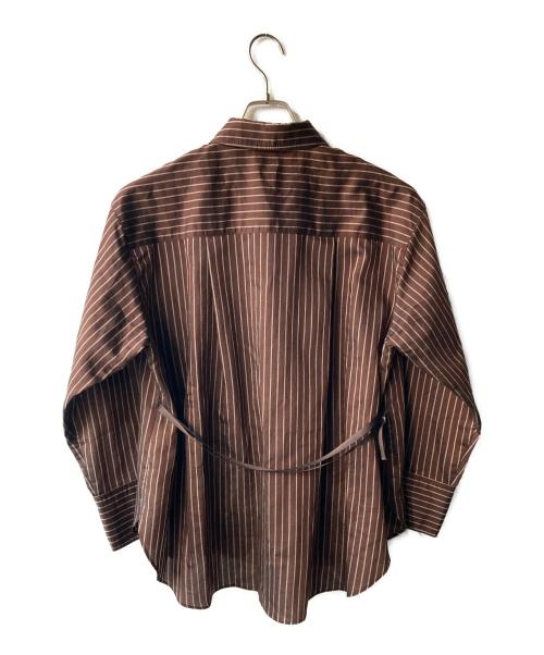 Adam et Rope（アダム エ ロペ）Adam et Rope (アダム エ ロペ) バックベルテッドシャツ ブラウン サイズ:SIZE Freeの古着・服飾アイテム