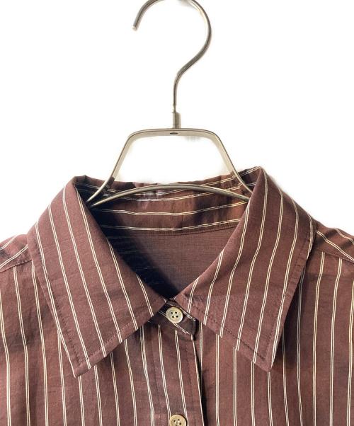 Adam et Rope（アダム エ ロペ）Adam et Rope (アダム エ ロペ) バックベルテッドシャツ ブラウン サイズ:SIZE Freeの古着・服飾アイテム