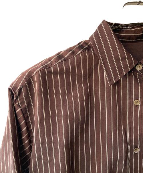 Adam et Rope（アダム エ ロペ）Adam et Rope (アダム エ ロペ) バックベルテッドシャツ ブラウン サイズ:SIZE Freeの古着・服飾アイテム