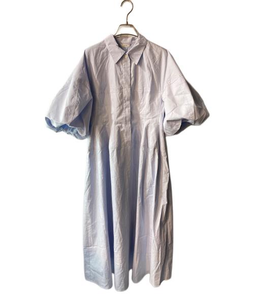CLANE（クラネ）CLANE (クラネ) WAIST DESIGN VOLUME ONEPIECE  ワンピース ブルー サイズ:2 未使用品の古着・服飾アイテム