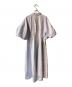 CLANE (クラネ) WAIST DESIGN VOLUME ONEPIECE  ワンピース ブルー サイズ:2 未使用品：9000円