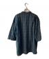 The DUFFER of ST.GEORGE (ザ ダファーオブセントジョージ) GARMENT DYED CHECK STAND COLLAR 3/4 SLEEVE SHIRT チェックシャツ グリーン サイズ:XL：5000円