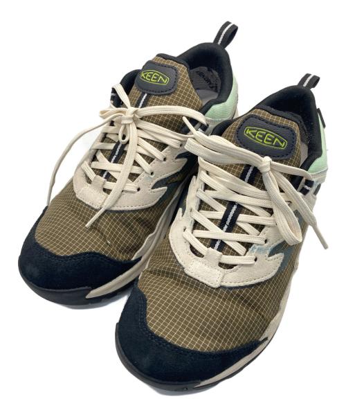 KEEN（キーン）KEEN (キーン) HIGHTRAIL EXP WP ローカットスニーカー ホワイト×ベージュ サイズ:27㎝の古着・服飾アイテム