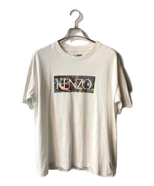 KENZO（ケンゾー）KENZO (ケンゾー) ボタニカルロゴTシャツ ホワイト サイズ:Lの古着・服飾アイテム