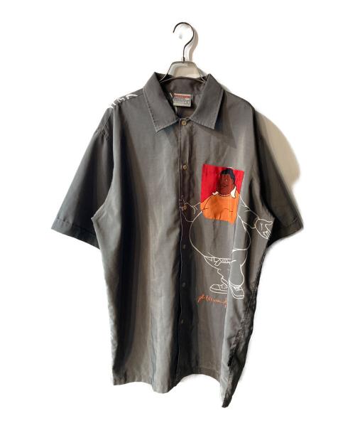 PLATINUM FUBU（プラチナムフブ）PLATINUM FUBU (プラチナムフブ) ファットアルバートショートスリーブシャツ グレー サイズ:XLの古着・服飾アイテム