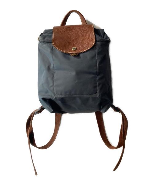 LONGCHAMP（ロンシャン）LONGCHAMP (ロンシャン) バッグ ブラウン×ネイビーの古着・服飾アイテム