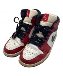 NIKE（ナイキ）の古着「AIR JORDAN 1 MID CHICAGO ミッドカットスニーカー」｜ホワイト×レッド