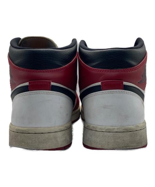 NIKE（ナイキ）NIKE (ナイキ) AIR JORDAN 1 MID CHICAGO ミッドカットスニーカー ホワイト×レッド サイズ:27.5の古着・服飾アイテム