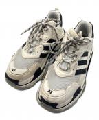 adidas×BALENCIAGAアディダス×バレンシアガ）の古着「Triple S コラボローカットスニーカー」｜ホワイト×ブラック