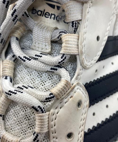 adidas（アディダス）adidas (アディダス) BALENCIAGA (バレンシアガ) Triple S コラボローカットスニーカー ホワイト×ブラック サイズ:27.5cmの古着・服飾アイテム