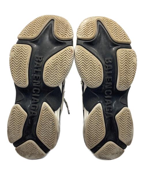 adidas（アディダス）adidas (アディダス) BALENCIAGA (バレンシアガ) Triple S コラボローカットスニーカー ホワイト×ブラック サイズ:27.5cmの古着・服飾アイテム