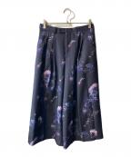 LAD MUSICIANラッドミュージシャン）の古着「CARNATION 2TUCK WIDE FLARE SLACKS」｜PURPLE GRAY PURPLE