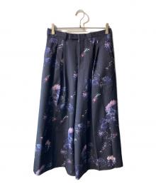 LAD MUSICIAN（ラッドミュージシャン）の古着「CARNATION 2TUCK WIDE FLARE SLACKS」｜PURPLE GRAY PURPLE
