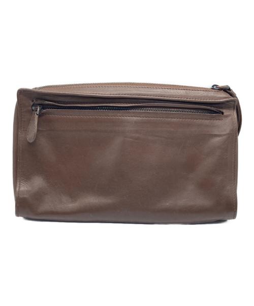 BOTTEGA VENETA（ボッテガベネタ）BOTTEGA VENETA (ボッテガベネタ) イントレチャートクラッチバッグ ブラウンの古着・服飾アイテム