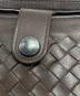 中古・古着 BOTTEGA VENETA (ボッテガベネタ) イントレチャートクラッチバッグ ブラウン：18000円