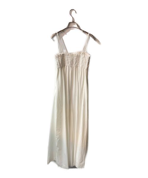 OMMO（オーエムエムオー）OMMO (オーエムエムオー) TUCK BARE ALL IN ONE サロペット ホワイト サイズ:36の古着・服飾アイテム