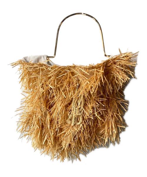 muller of yoshiokubo（ミュラーオブヨシオクボ）muller of yoshiokubo (ミュラーオブヨシオクボ) SAVANNA BAG ハンドバッグ ベージュの古着・服飾アイテム