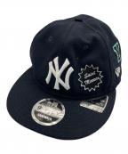 New Era×SAINT MICHAELニューエラ×セントマイケル）の古着「SNAPBACK NY YANKEES CAP コラボベースボールキャップ」｜ネイビー