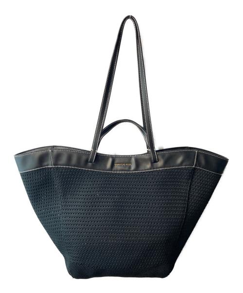 CHARLES & KEITH（チャールズアンドキース）CHARLES & KEITH (チャールズアンドキース) Ida ニットトートバッグ ブラックの古着・服飾アイテム