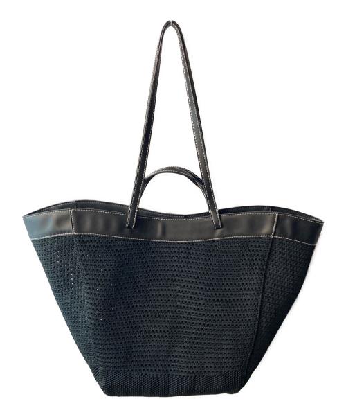CHARLES & KEITH（チャールズアンドキース）CHARLES & KEITH (チャールズアンドキース) Ida ニットトートバッグ ブラックの古着・服飾アイテム